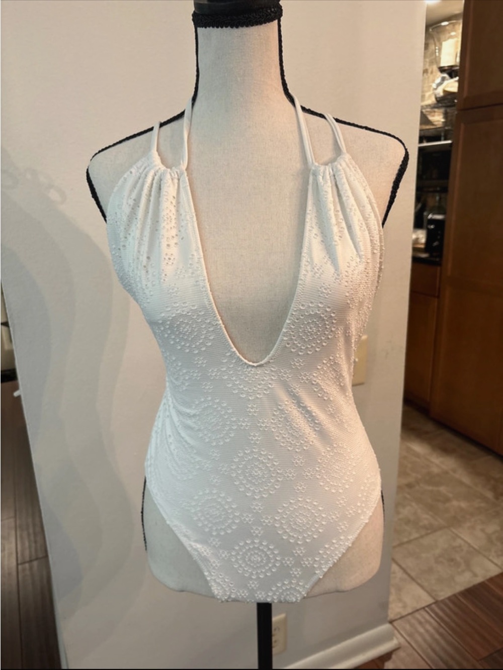 White Aeropostale Eyelet Swim